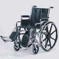 24" Detachable Desk Arm Wheelchair with Elevating Leg Rest D406