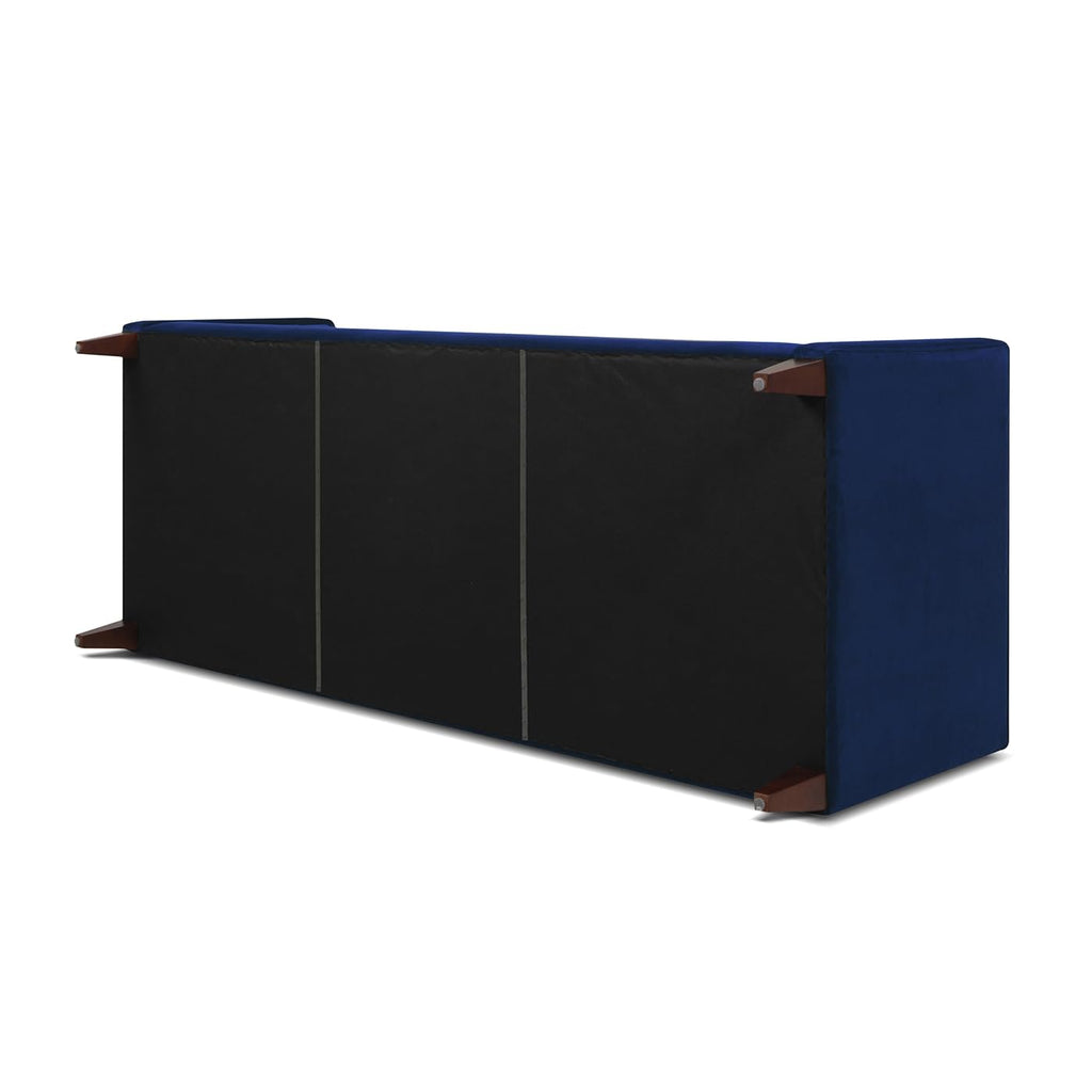 Navy Blue Velvet Tufted Sofa Y39699
