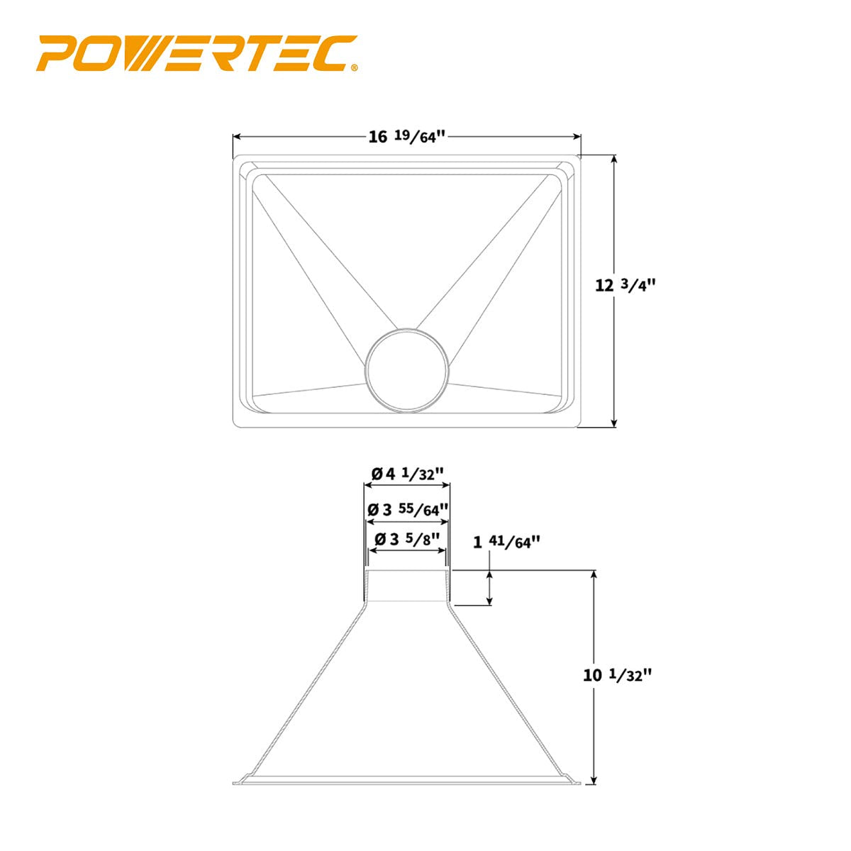 Big Gulp Dust Hood for Woodworking Dust Collection V542778