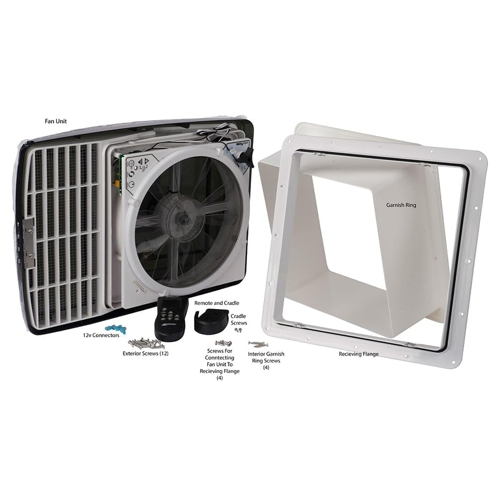 White 10-Speed Reversible Fan and Vent Cover W813