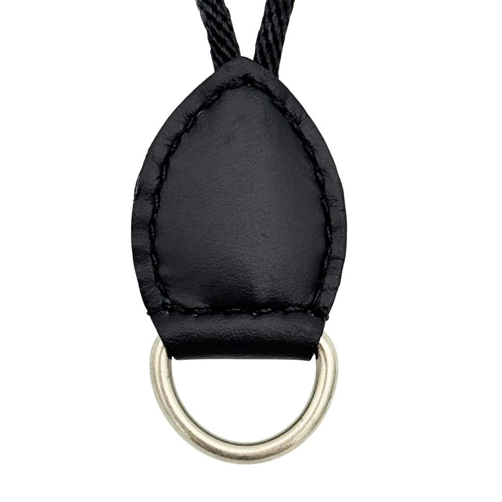 Black Leather Dee Ring Savers for Western Saddles N4097