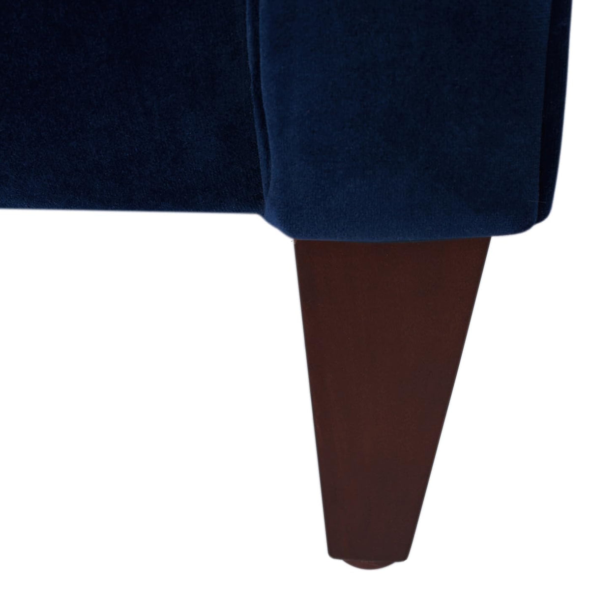 Navy Blue Velvet Tufted Sofa Y39699