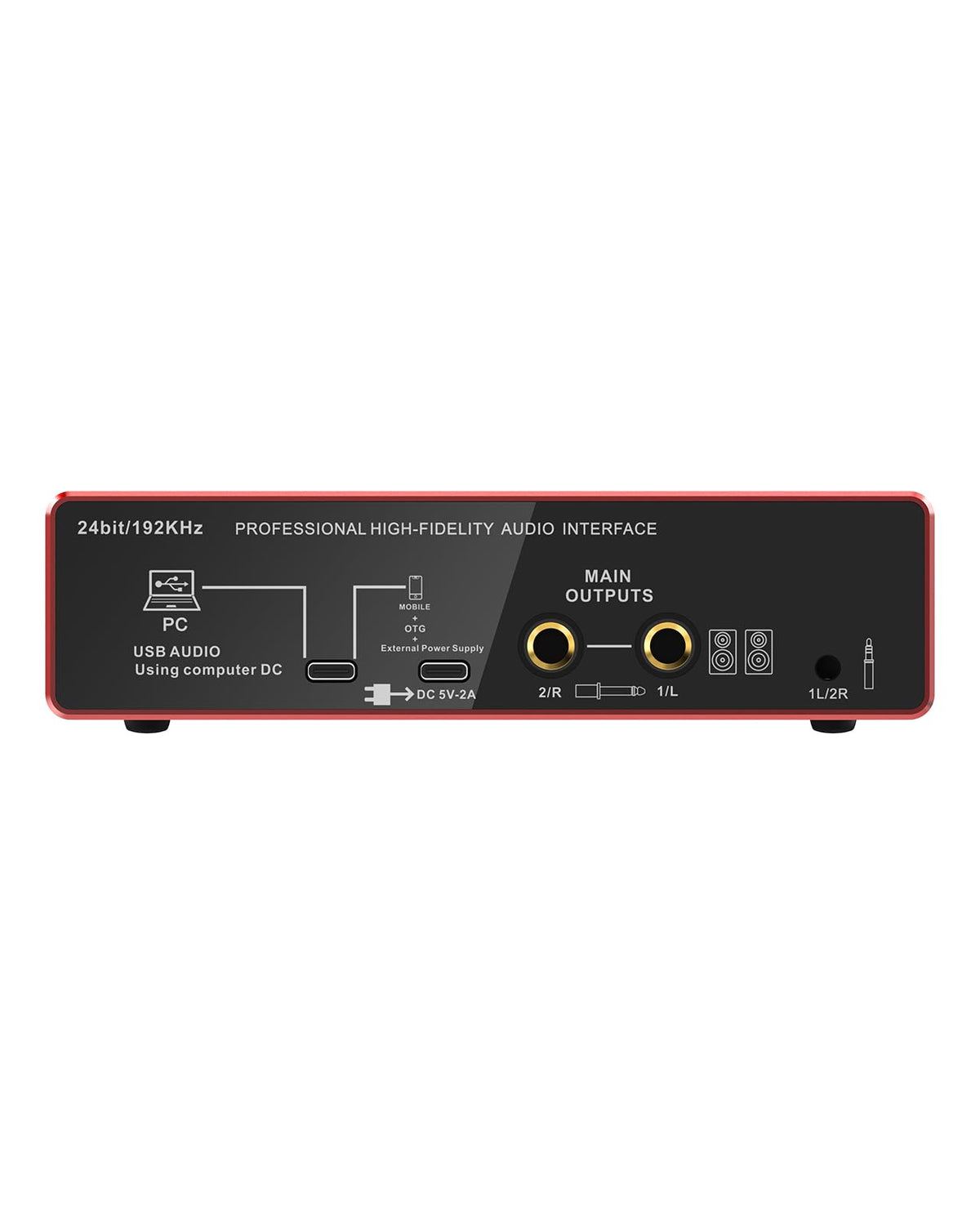 2X2 24-bit/192kHz Audio Interface with XLR/TRS Combo Input R766661