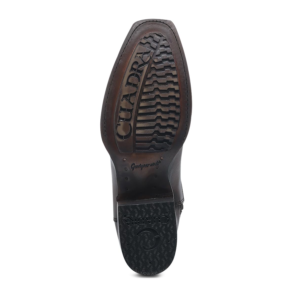 Brown Ostrich Leg Leather Cowboy Boots O140722