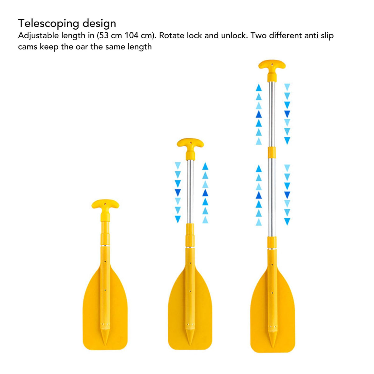 2Pcs Telescopic Adjustable Canoe Paddles V58465