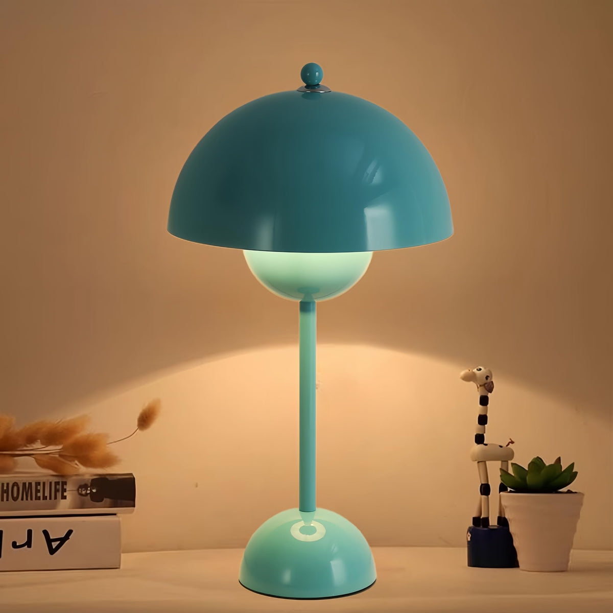 Mid-Century Modern Table Lamp Turquoise I432