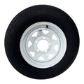 ST205/75R15 Trailer Tire on Rim Load Range C 6 Ply 5 Lug White Spoke Wheel K937806