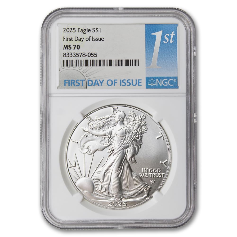 1 oz American Silver Eagle Coin MS-70 Z954