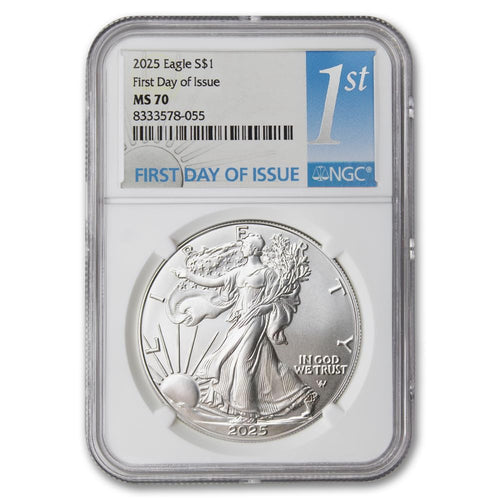 1 oz American Silver Eagle Coin MS-70 Z954
