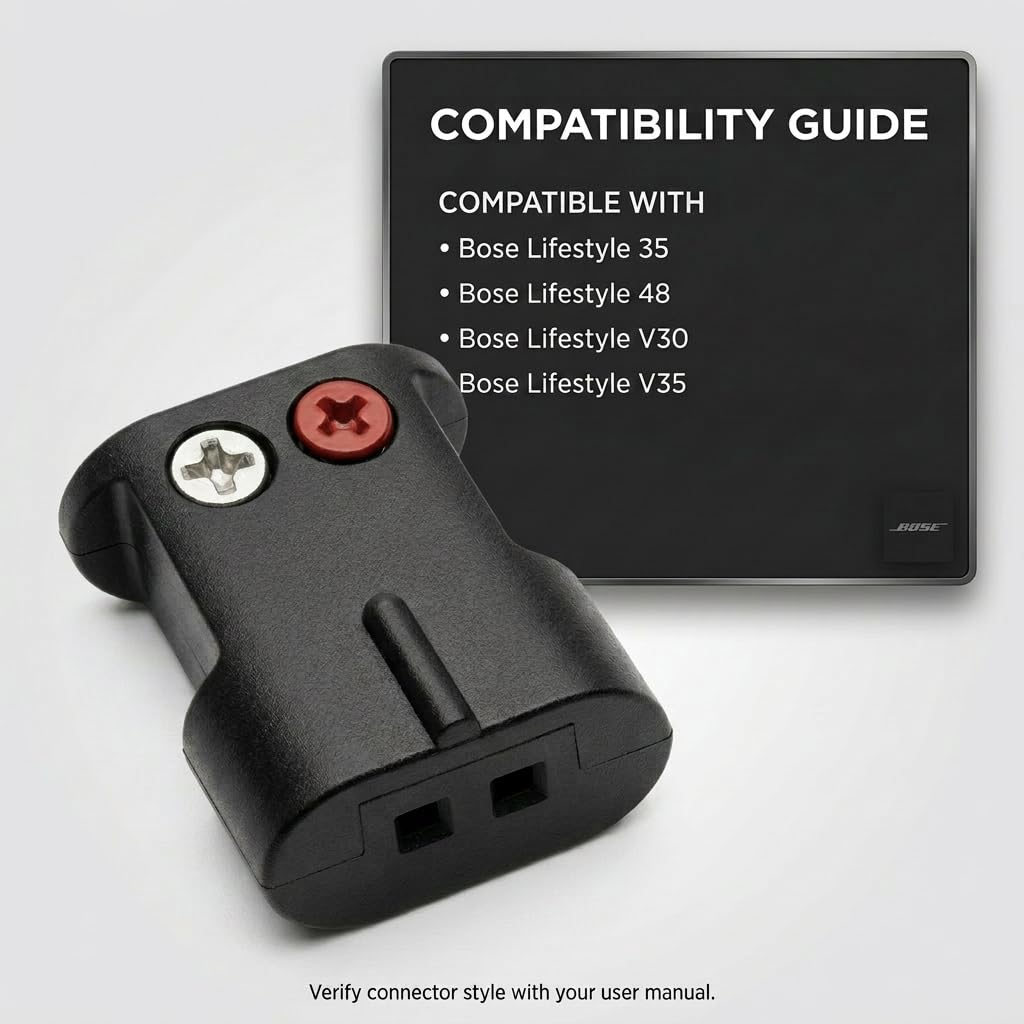 Bare Speaker Wire Adapter Black R20831