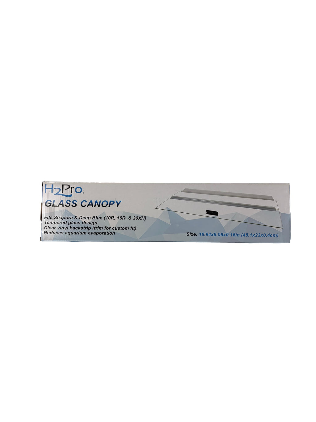 Glass Canopy Aquarium Lid C599