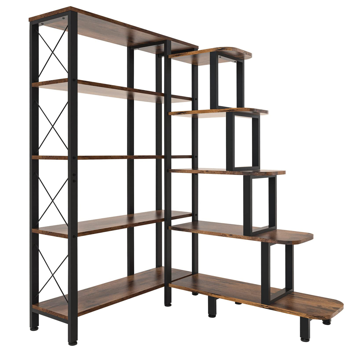 Large Reversible 5 Tier Corner Bookshelf F145983