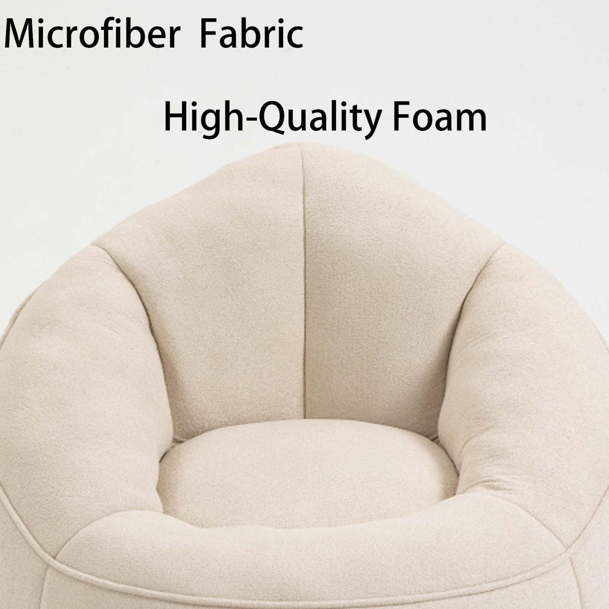 Memory Foam Bean Bag Chair with Ottoman P4324