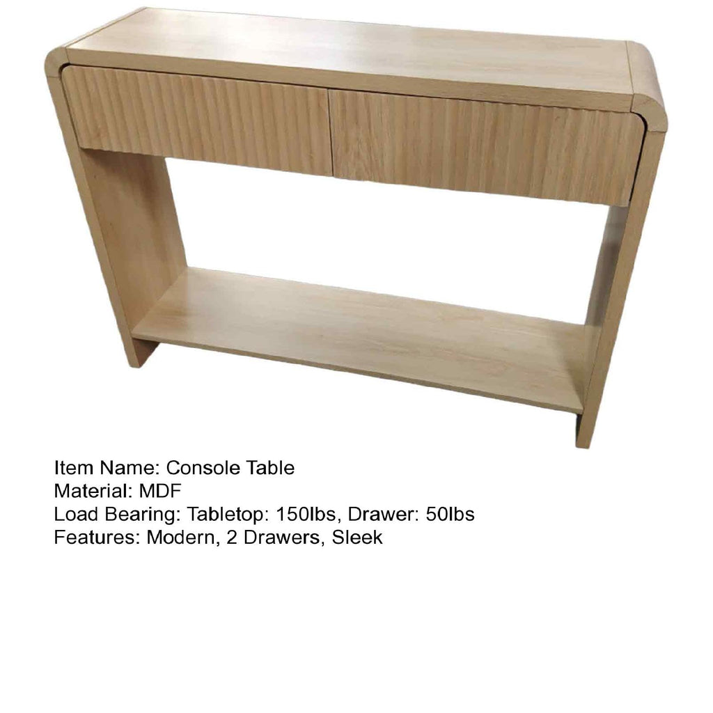 Slim Console Table with Drawers M5544