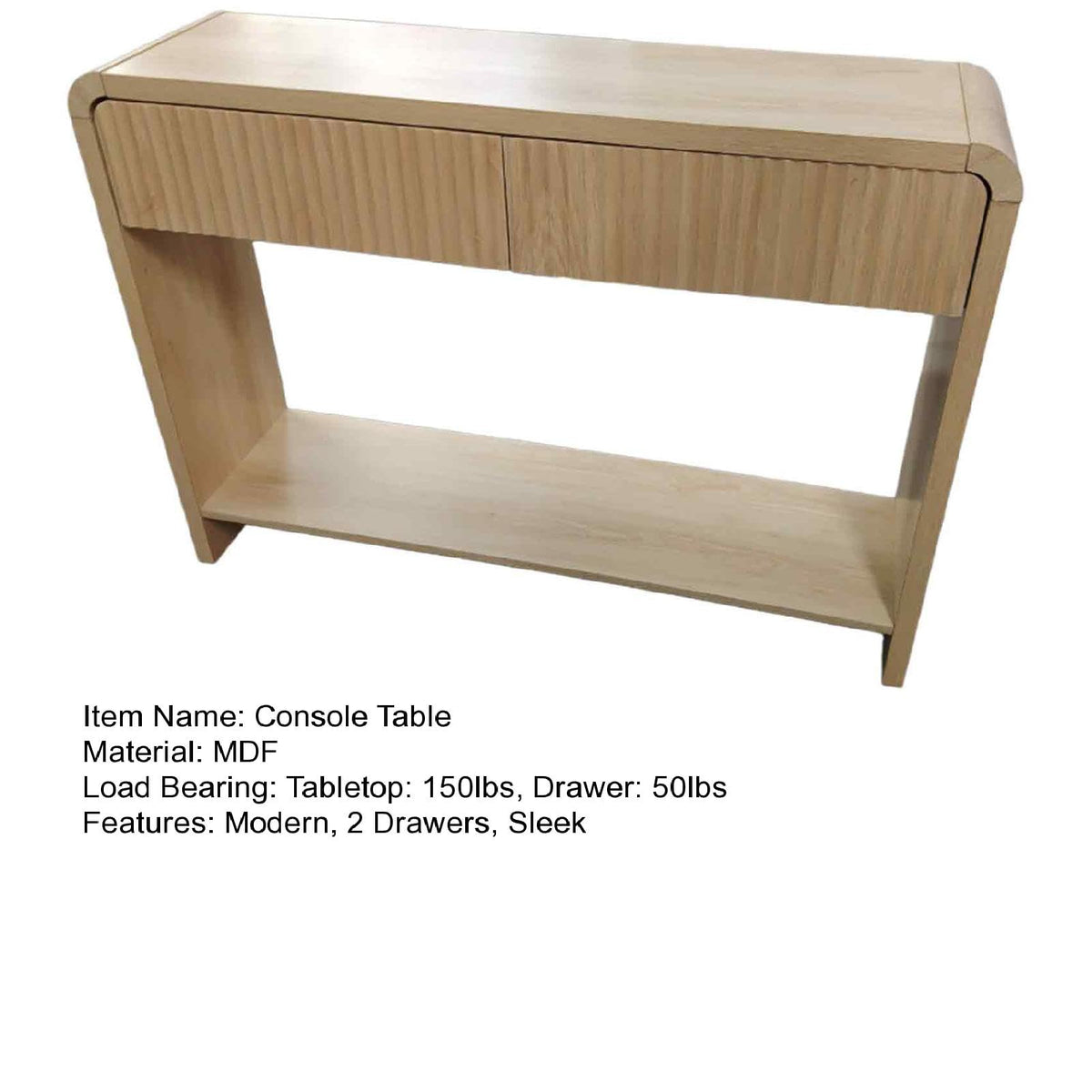 Slim Console Table with Drawers M5544