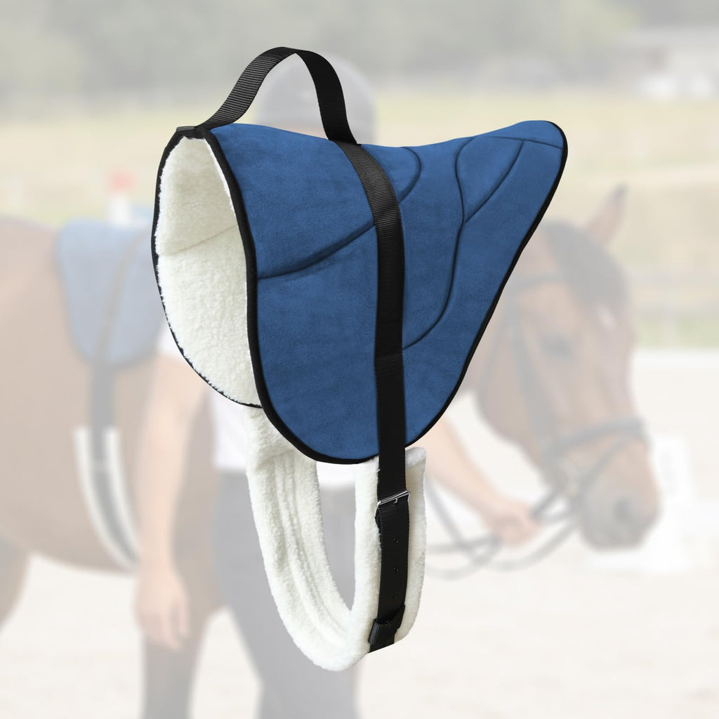 Horse Bareback Saddle Pad with Adjustable Girth Q708