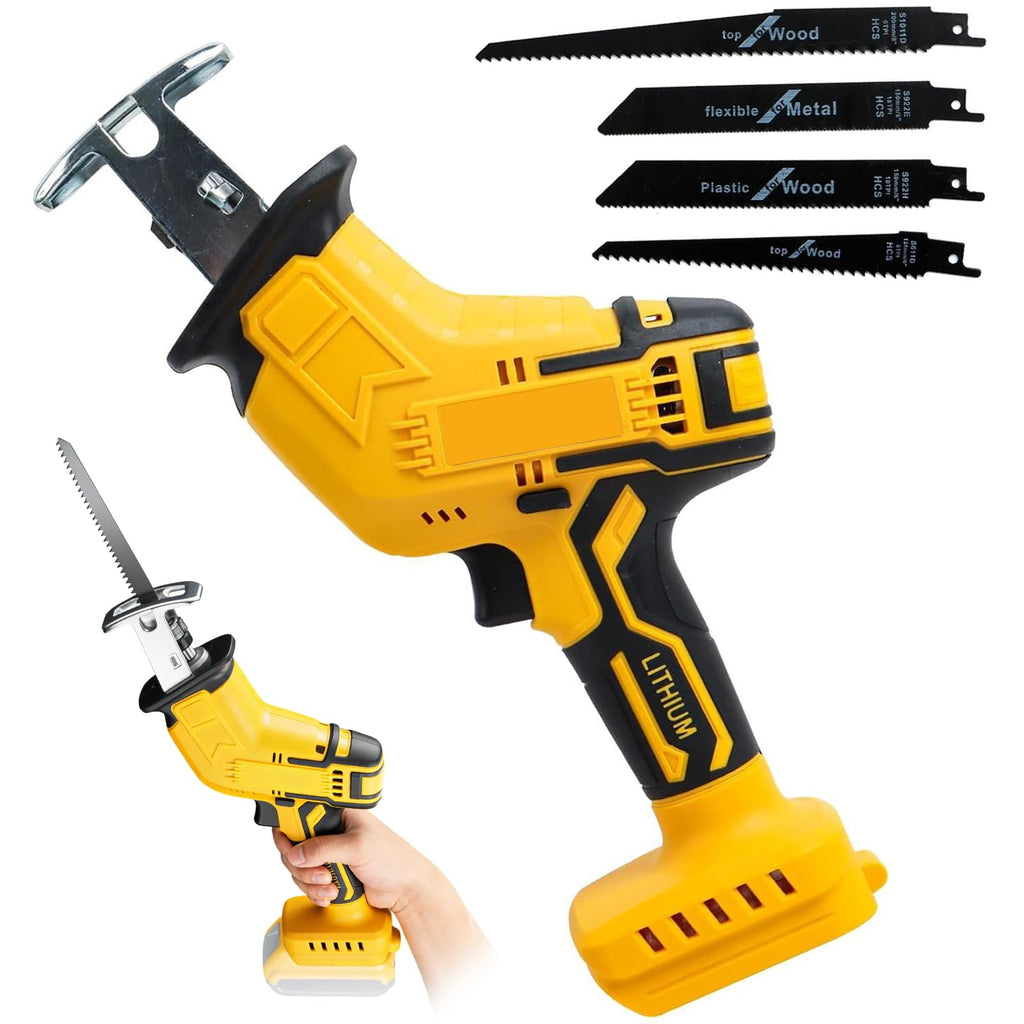 Cordless Reciprocating Saw 0-3500 SPM Variable Speed with 4 Blades X73878