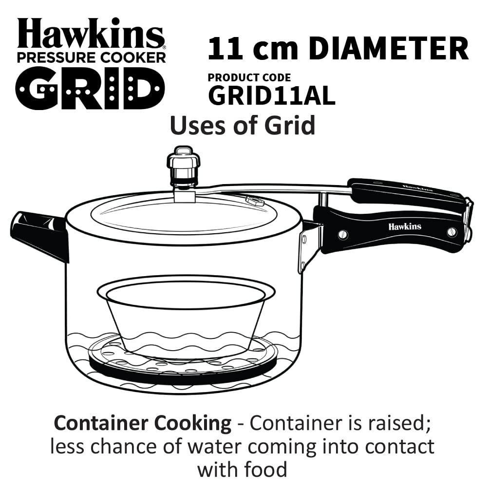11 cm Aluminium Pressure Cooker Grid K832