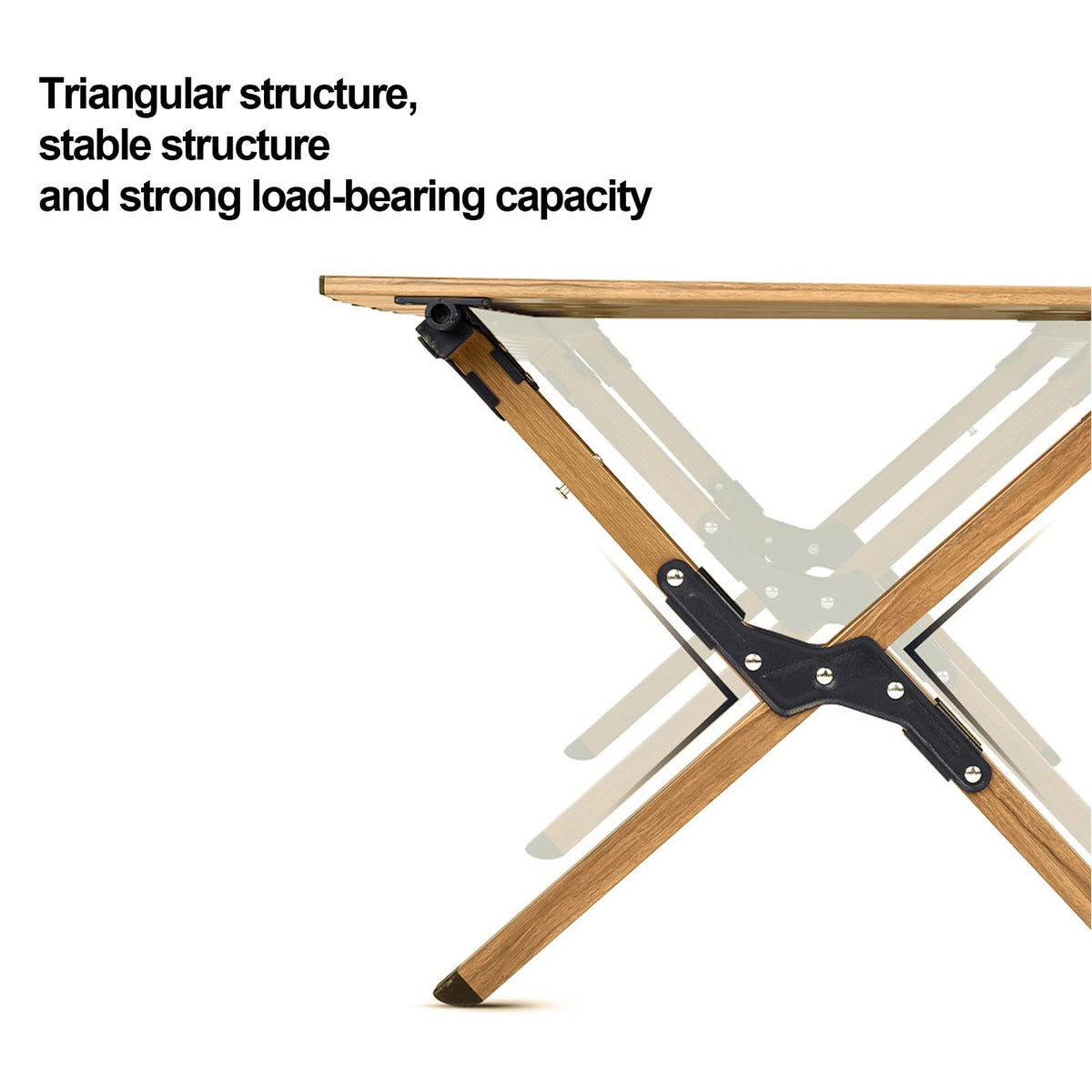 Folding Aluminum Camping Table with Carry Bag X89236