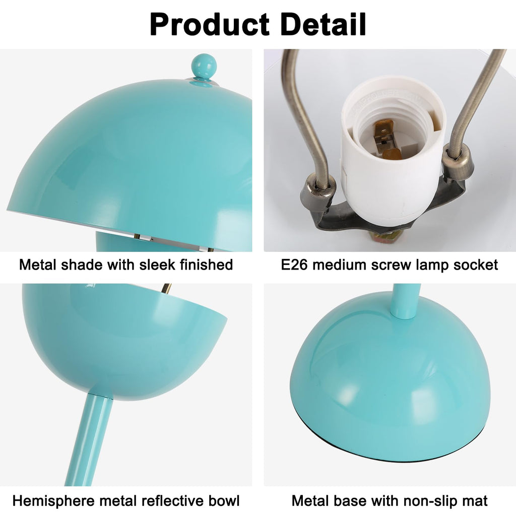 Mid-Century Modern Table Lamp Turquoise I432