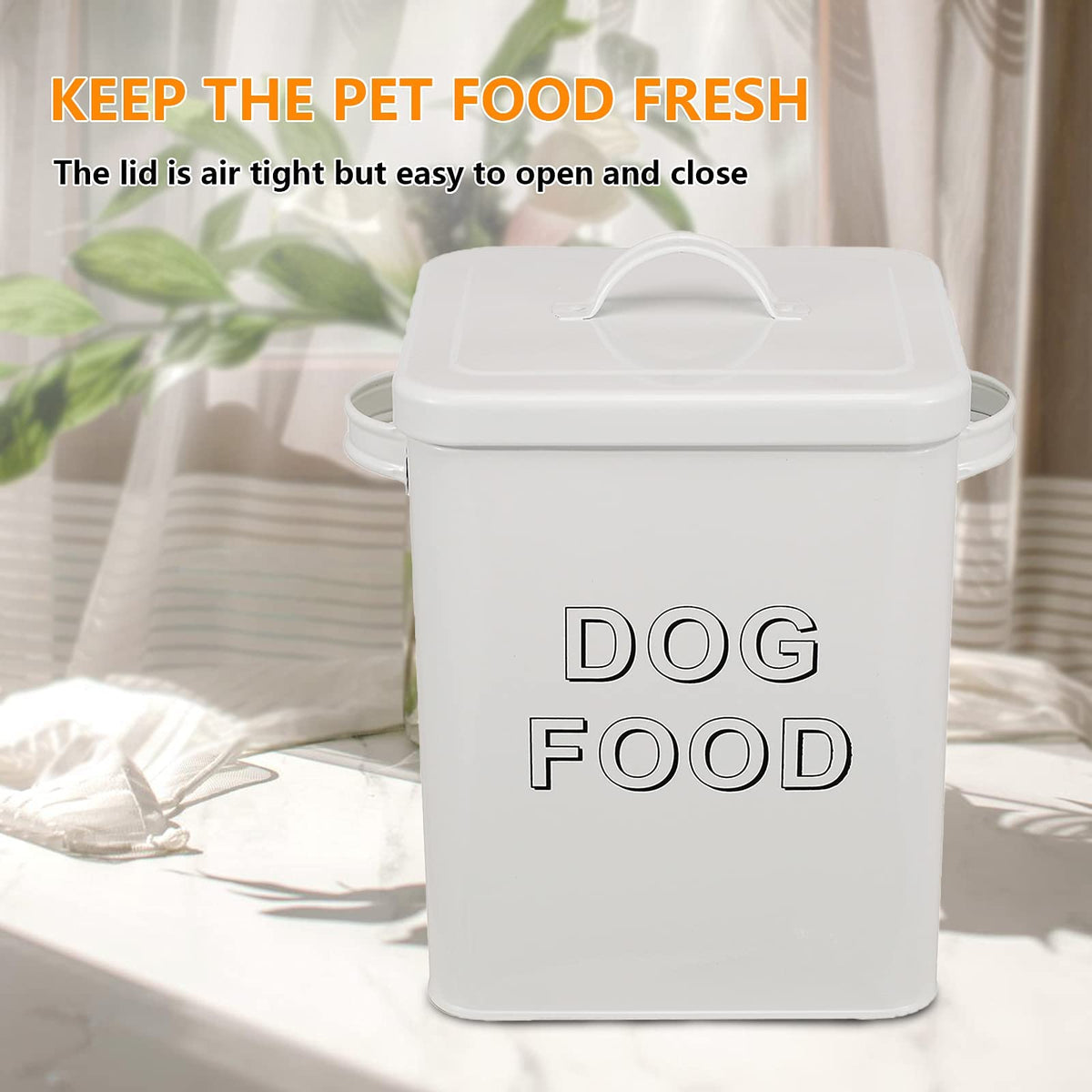 Metal Airtight Dog Food Storage Container 6 lbs E65111