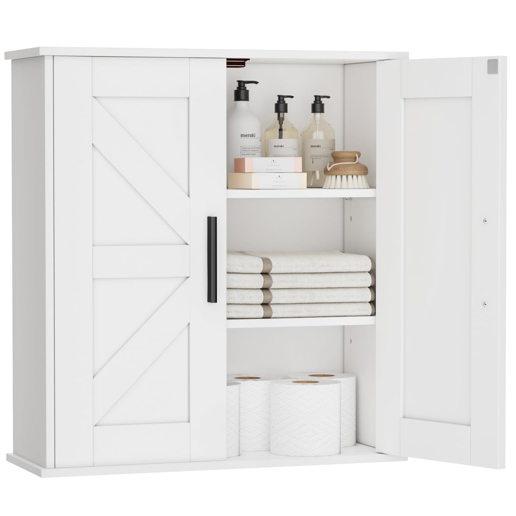 Bathroom Wall Cabinet with Adjustable Shelves H173