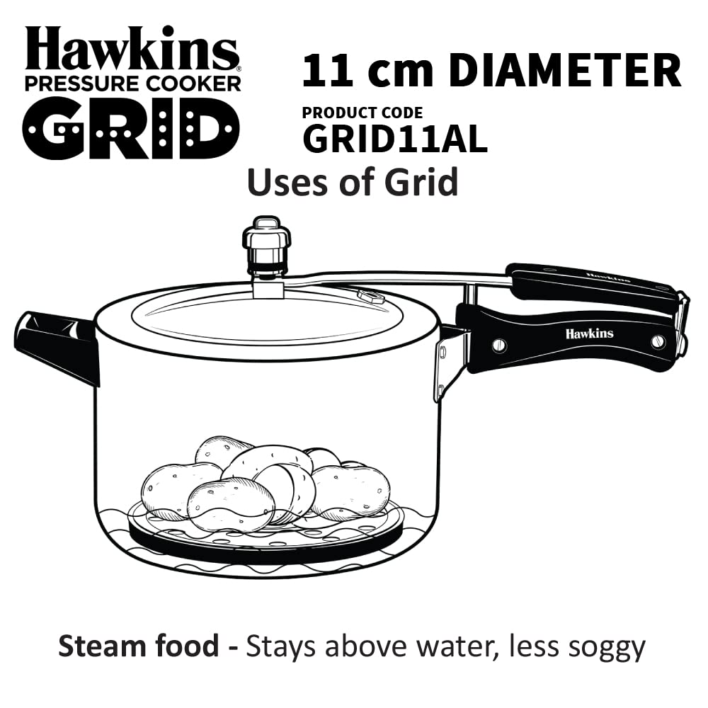 11 cm Aluminium Pressure Cooker Grid K832