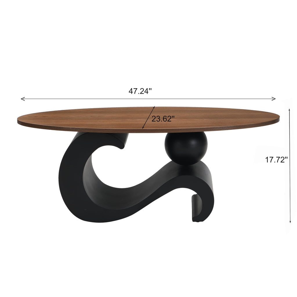 Black Walnut Coffee Table Set of 2 M423