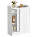 Slim Bathroom Storage Cabinet with Sliding Doors Z440