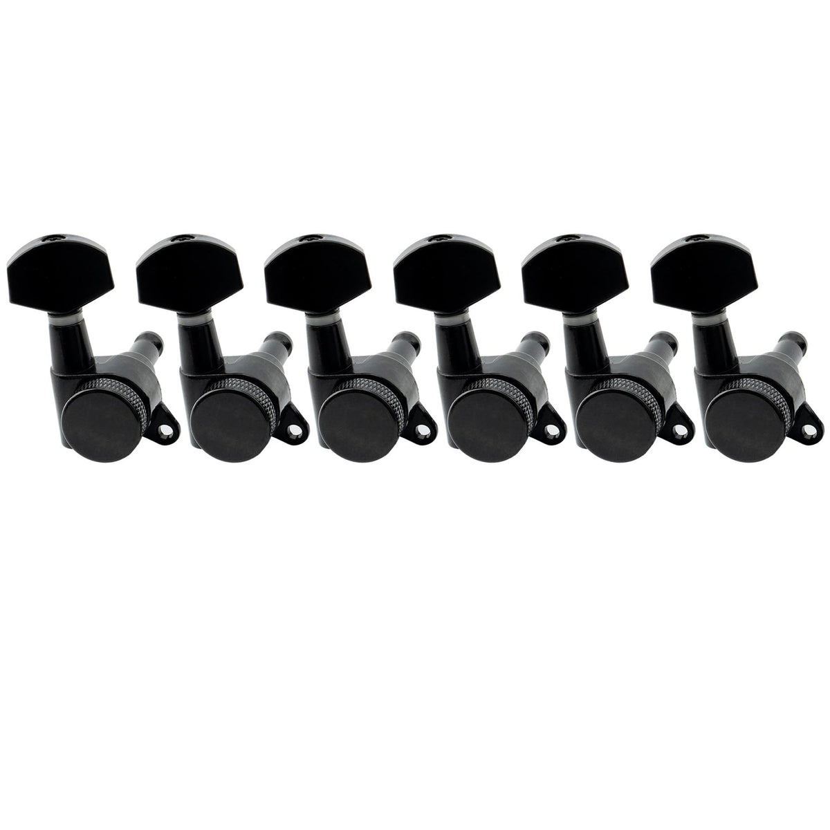 6 Inline Locking Tuners Set Black K9880