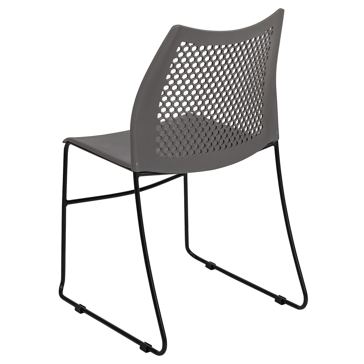 Gray Stack Chair with Air-Vent Back F143862