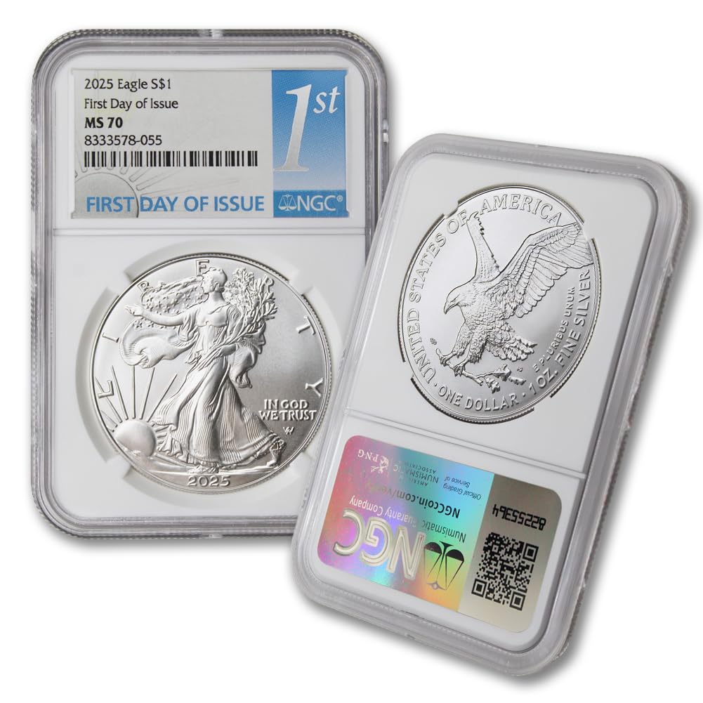1 oz American Silver Eagle Coin MS-70 Z954