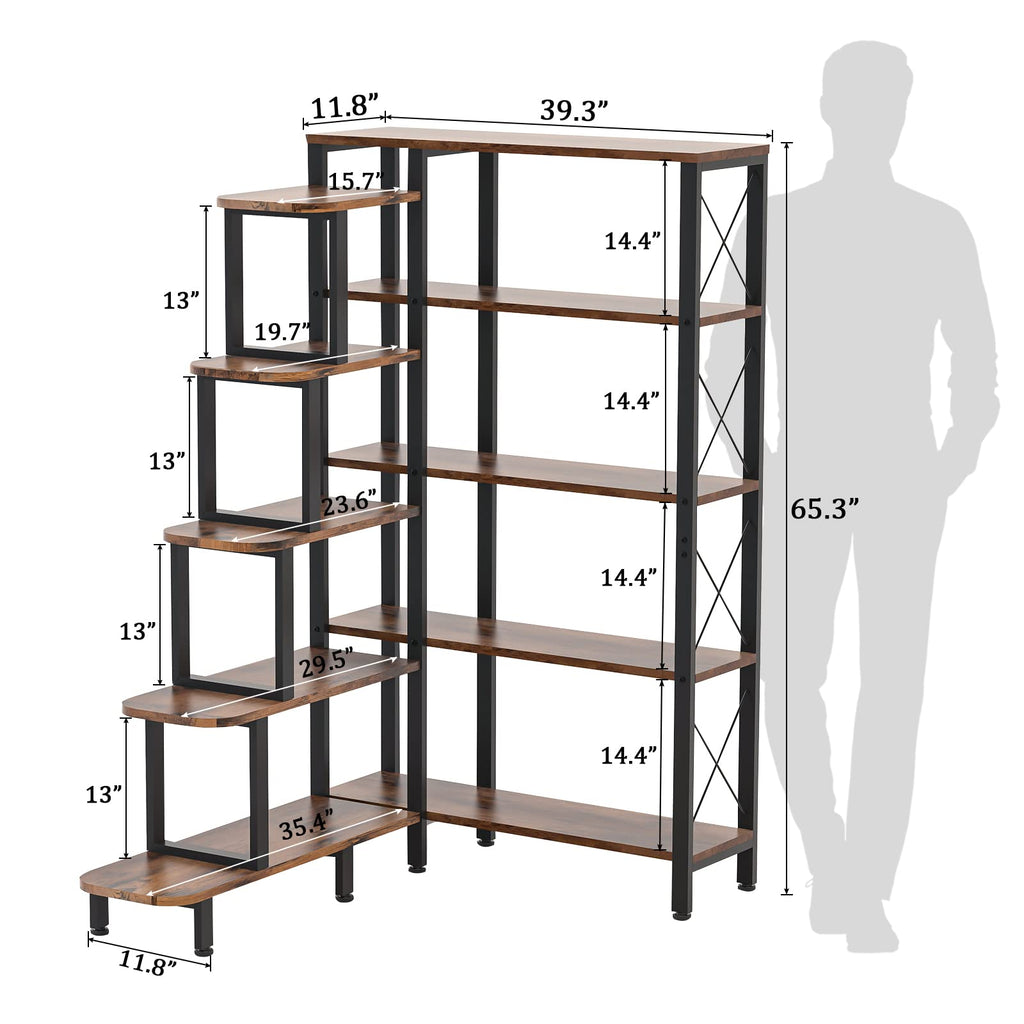 Large Reversible 5 Tier Corner Bookshelf F145983