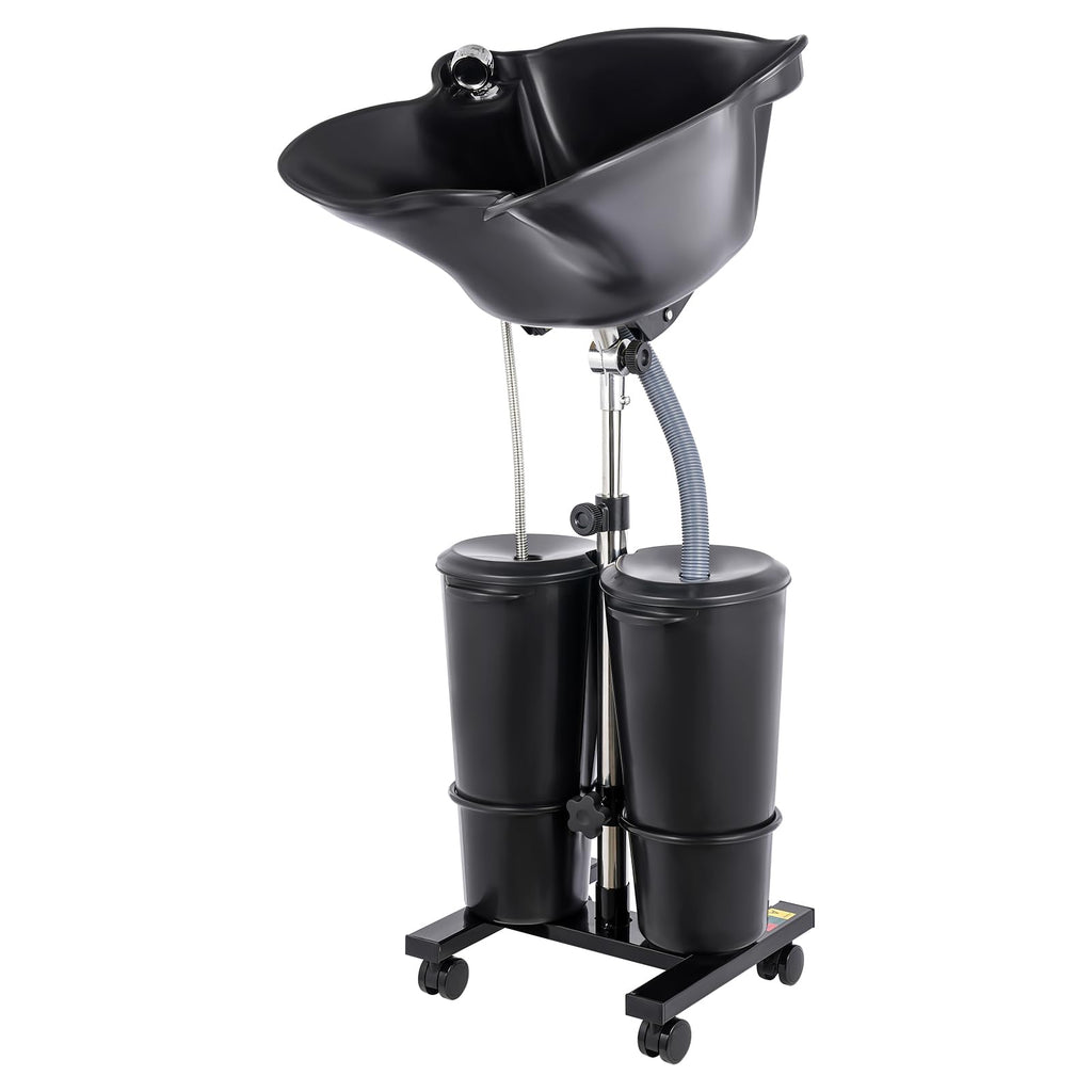 Portable Standing Shampoo Bowl with Drain Hose U141