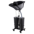 Portable Standing Shampoo Bowl with Drain Hose U141