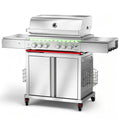 Heavy-duty SUS304 Stainless Steel 6-Burner Propane Gas Grill H204881