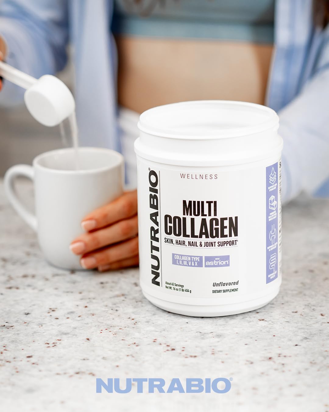 Hydrolyzed Grass-Fed Unflavored Collagen Powder 40 Servings U4001