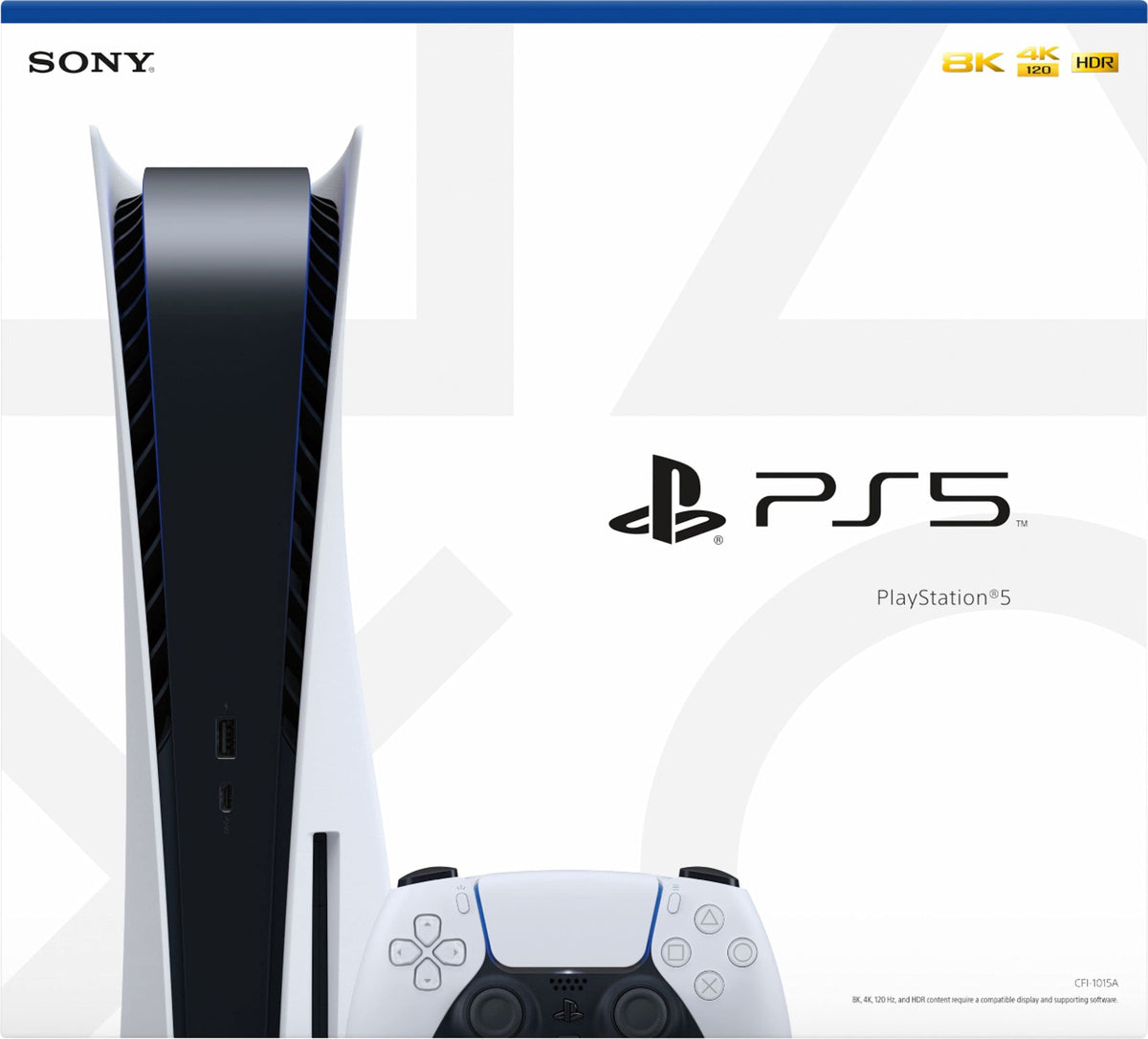 Playstation 5 Disc Version Console with Additional Controller T352