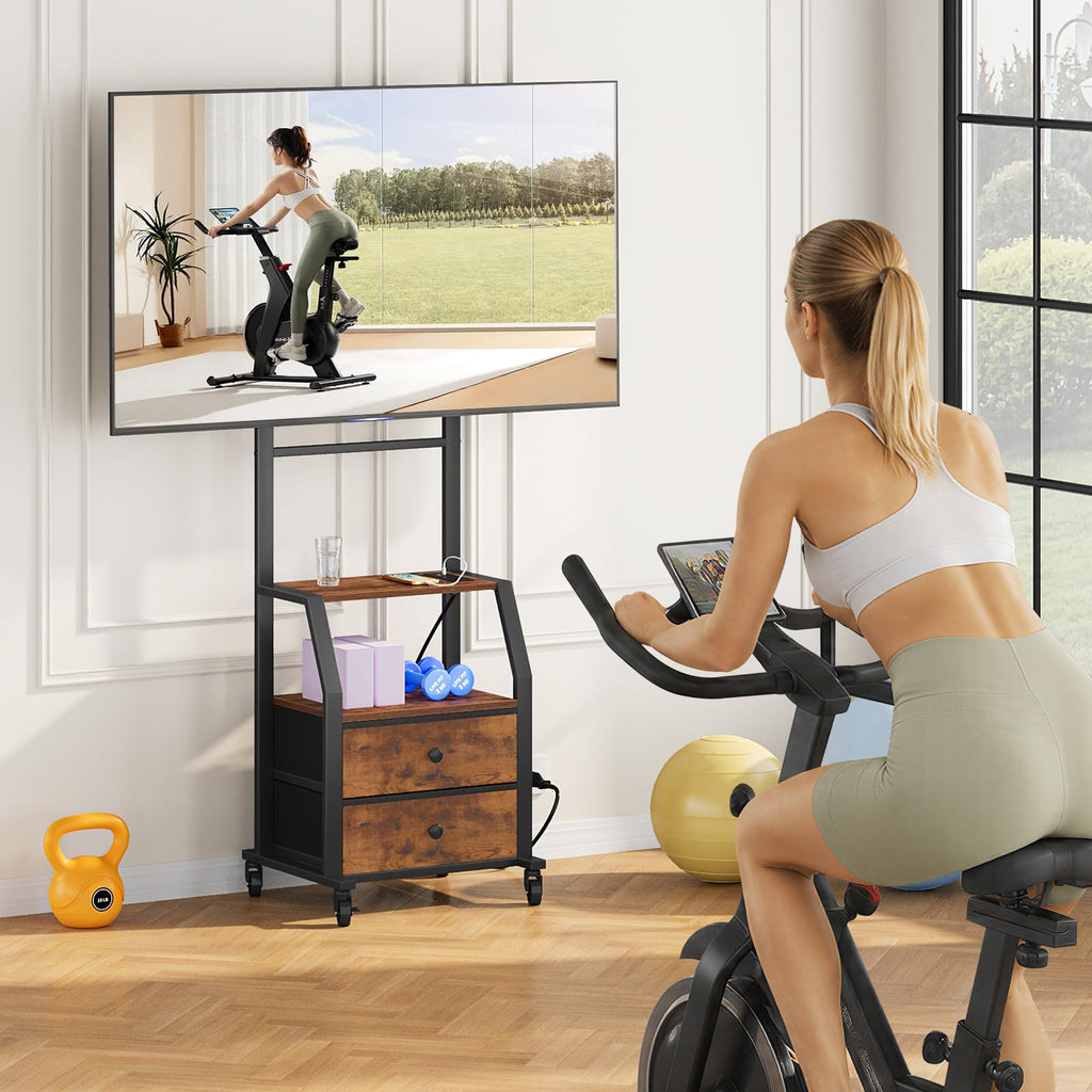Rolling TV Stand for 32-55 Inch TVs S856