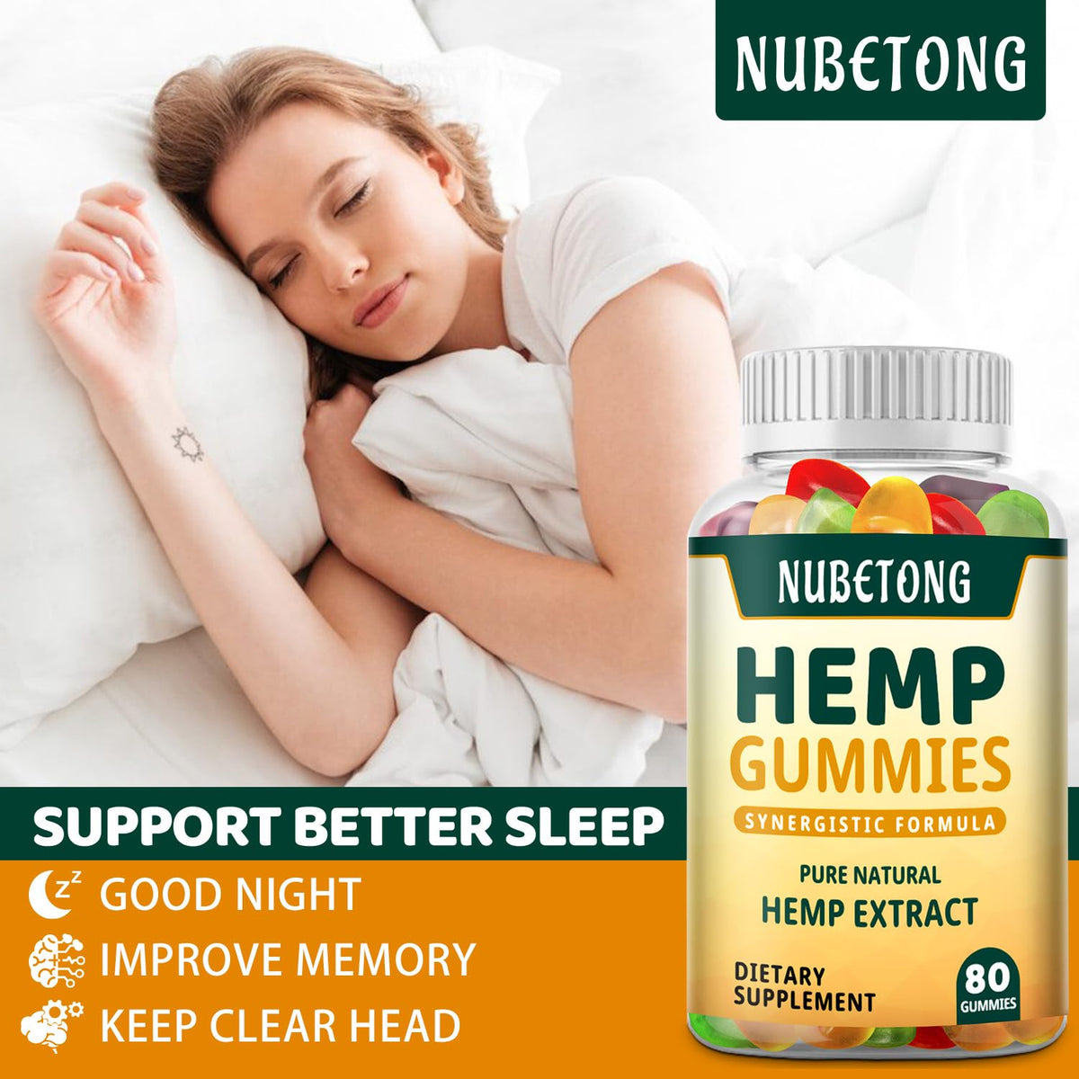 Hemp Gummies High Potency Organic Edible Supplement A167