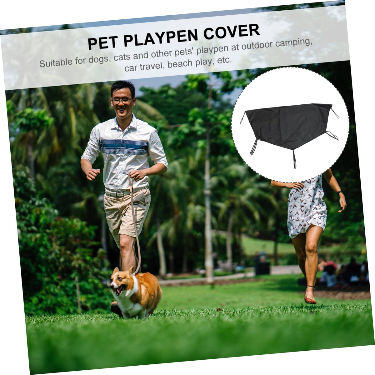 2pcs Heavy Duty Oxford Dog Crate Cover G483717