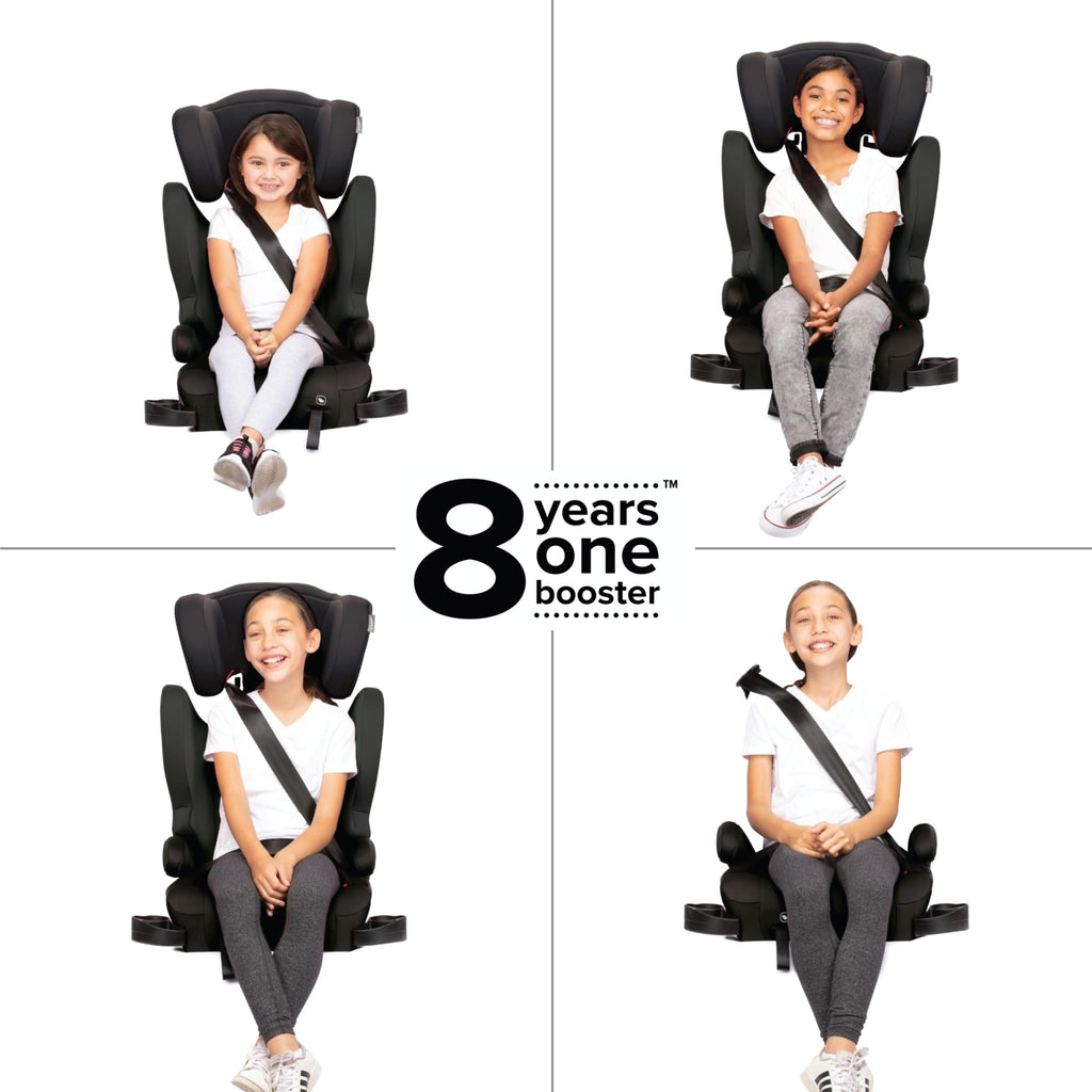 2-in-1 Belt Positioning Booster Seat, Black J62559