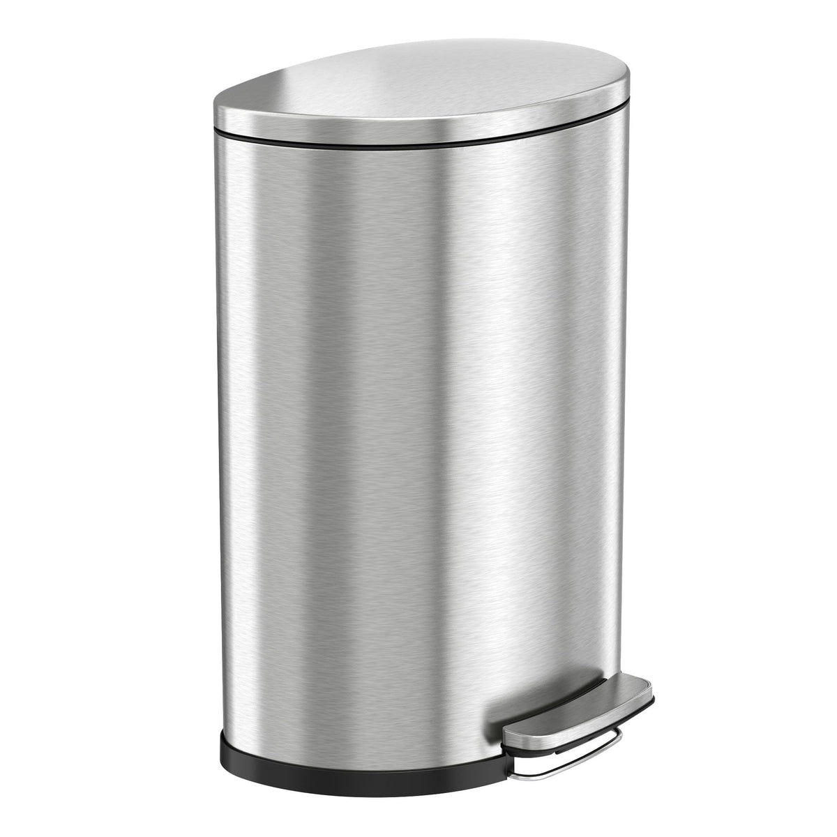 50L Stainless Steel Step Trash Can with Odor Filter and Removable Bucket W152