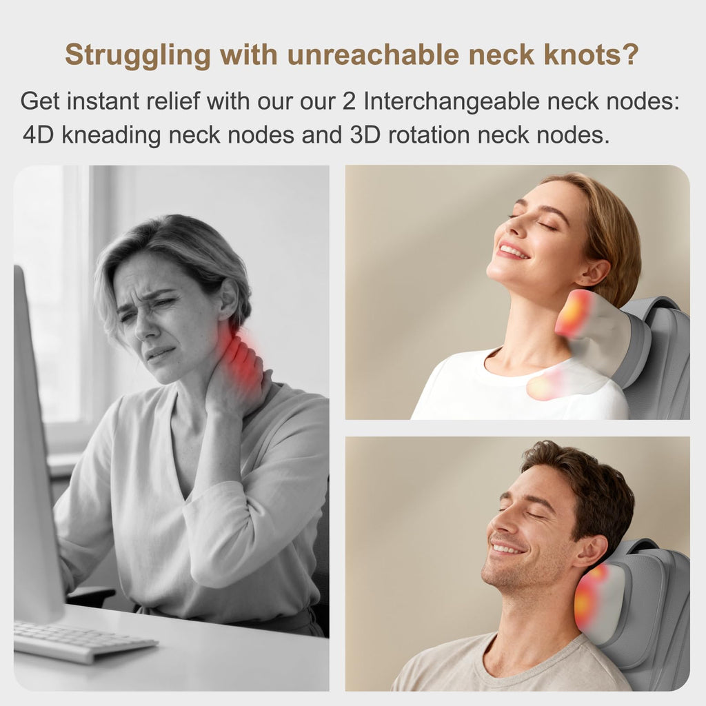 Shiatsu Neck and Back Massage Cushion with Heat J3115