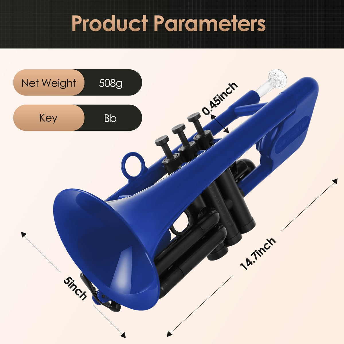 Plastic Bb Trumpet P420