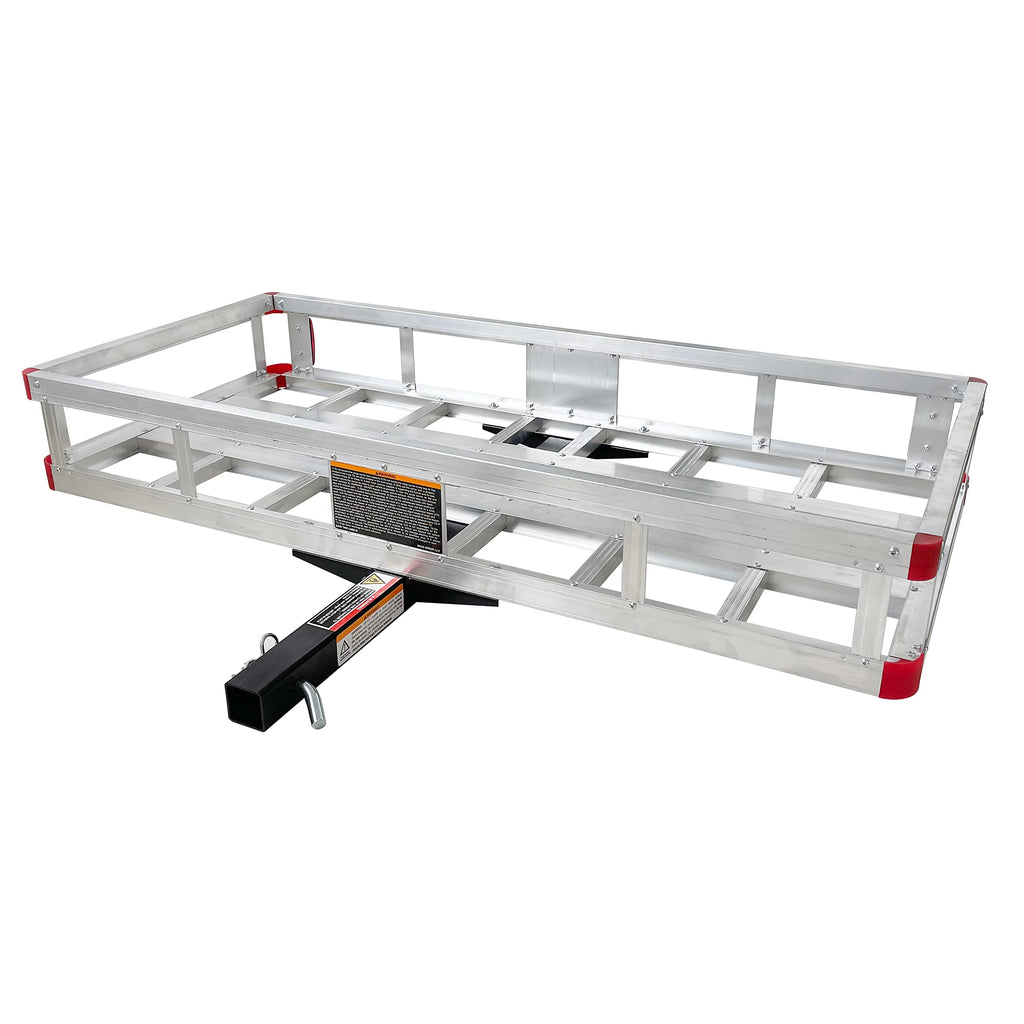 Aluminum Hitch Cargo Carrier with High Side Rails S865