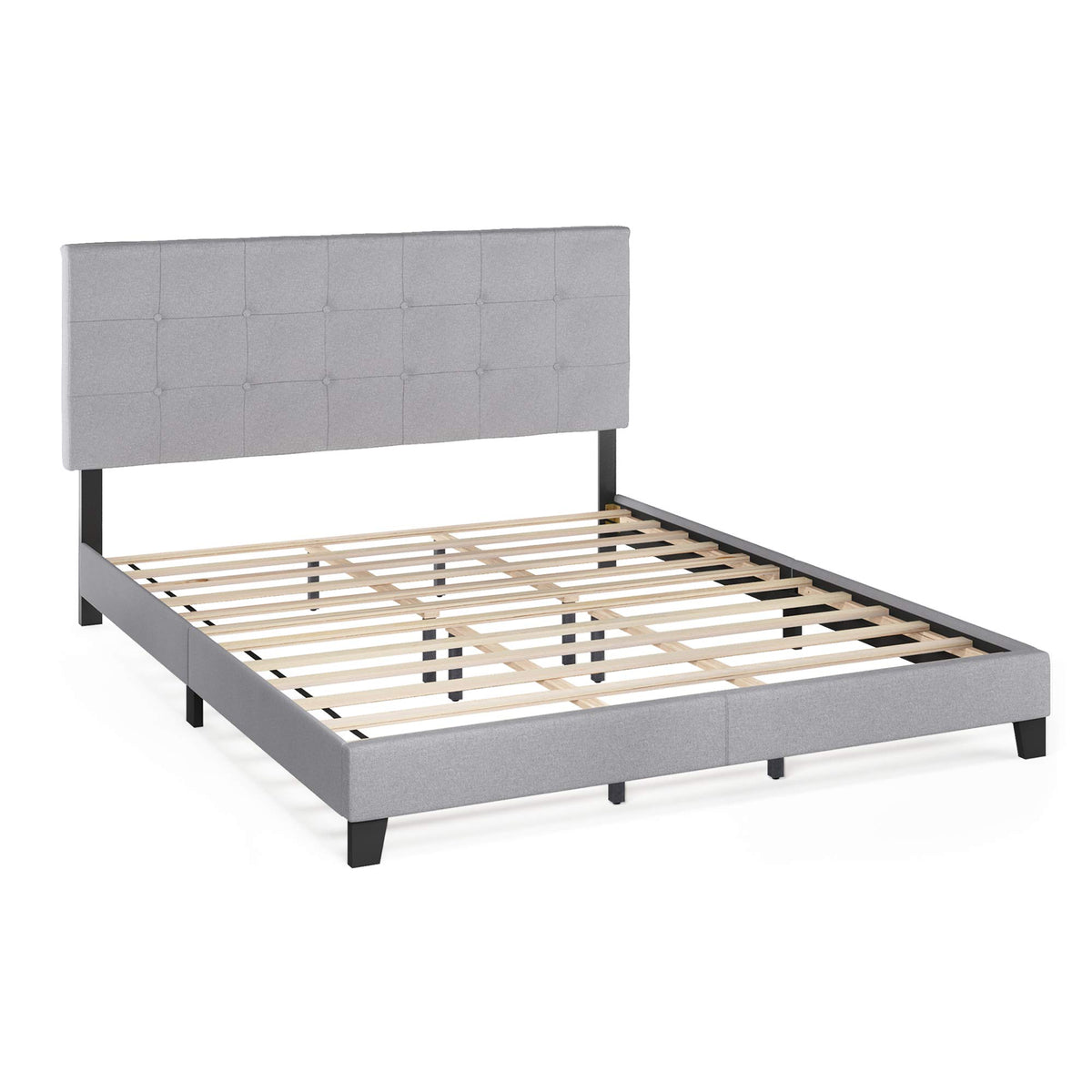 California King Upholstered Platform Bed Frame I474833