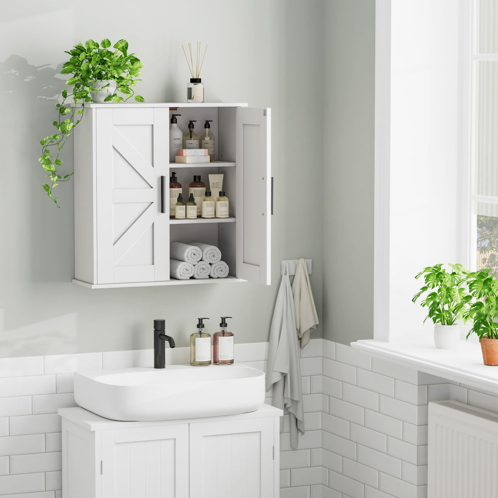 Bathroom Wall Cabinet with Adjustable Shelves H173