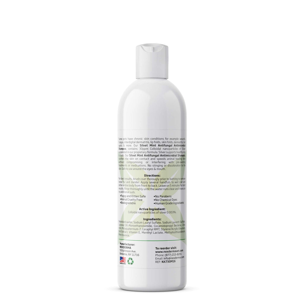 Tearless Hypoallergenic Coconut Oil Pet Shampoo 16oz Y2406