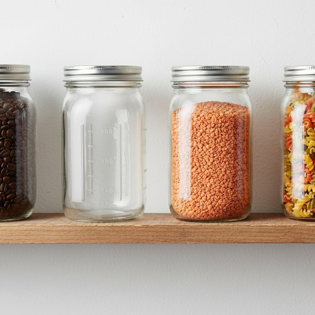 Wide Mouth Mason Jars 32 oz 12Pcs with Airtight Lids V2239